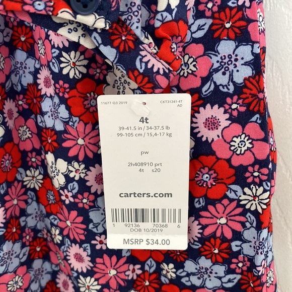 Carters, 4T, long sleeved dress. - Picture 2 of 3